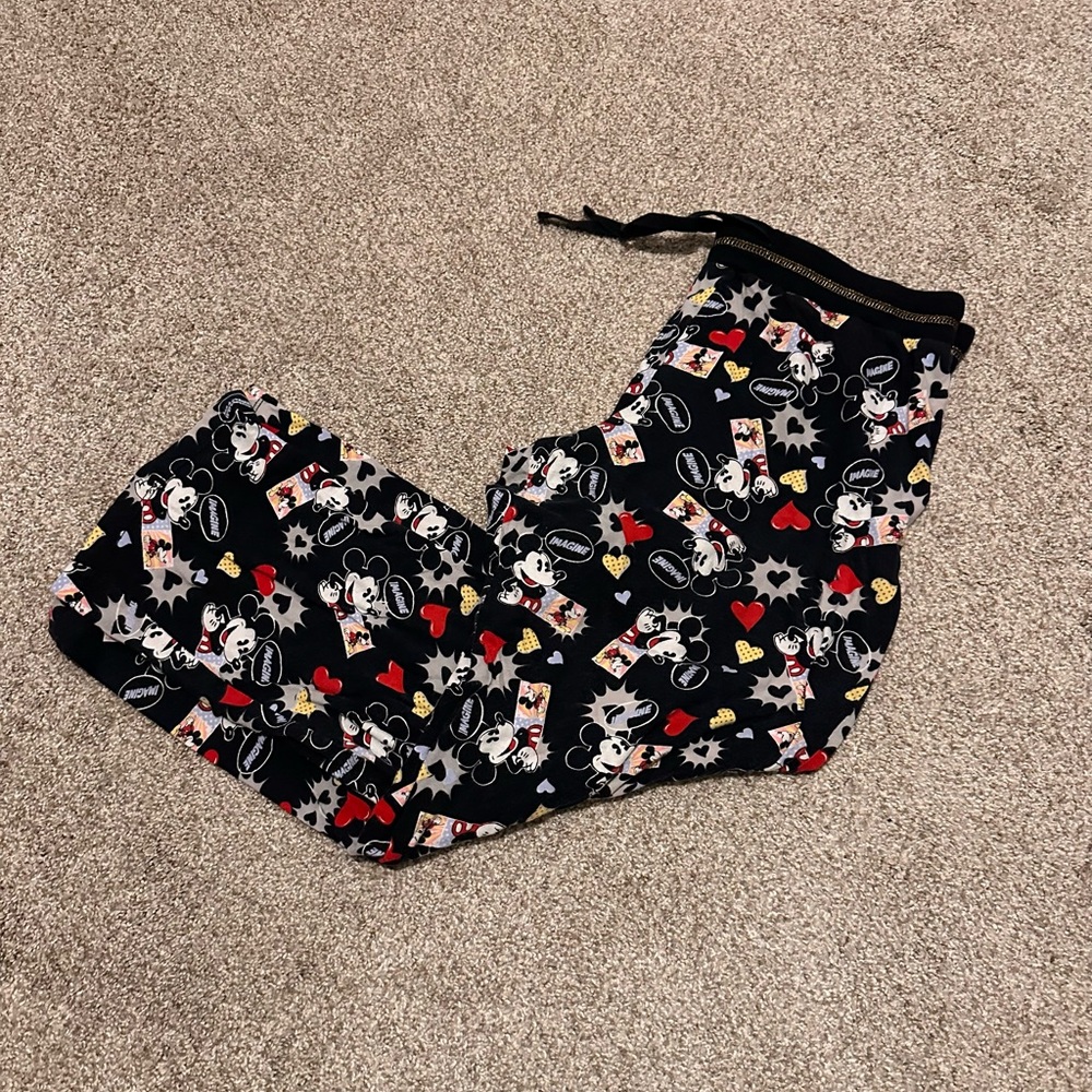 Disney Black Mickey Mouse Pajama Pants